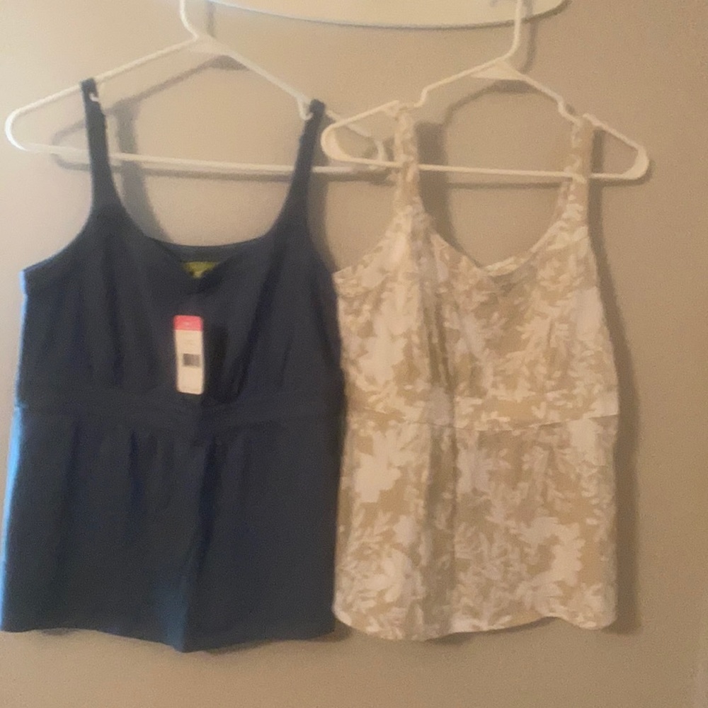 Tank tops with adjustable straps.
